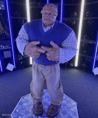 The Thing Shy Pointing - Fantastic Four