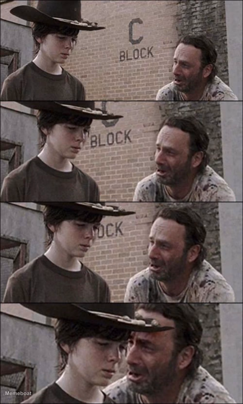 The Walking Dead "Coral!" - meme generator image preview