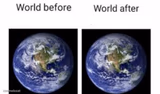 The world before (X) and after (X)