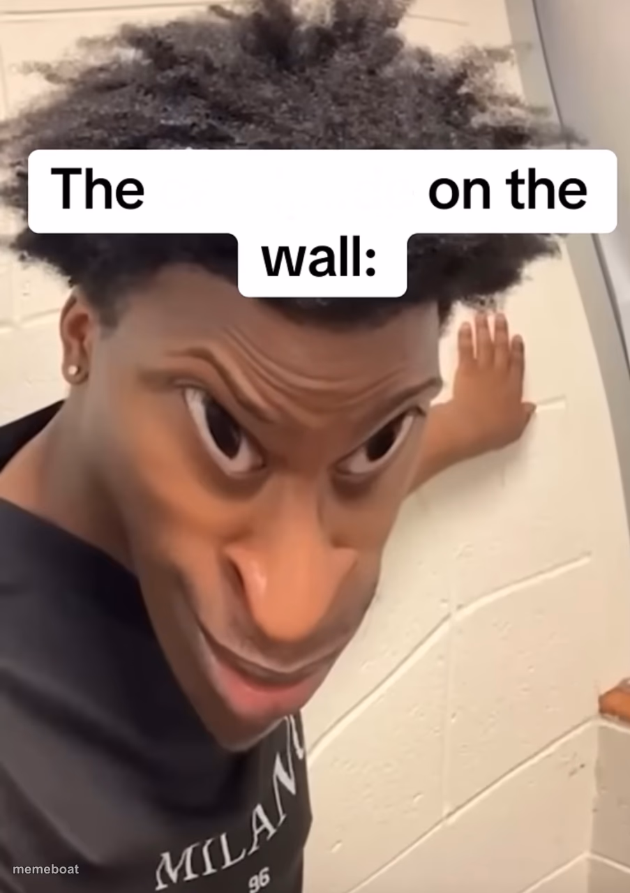 The X on the wall - meme generator image preview
