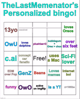 TheLastMemenator User Bingo
