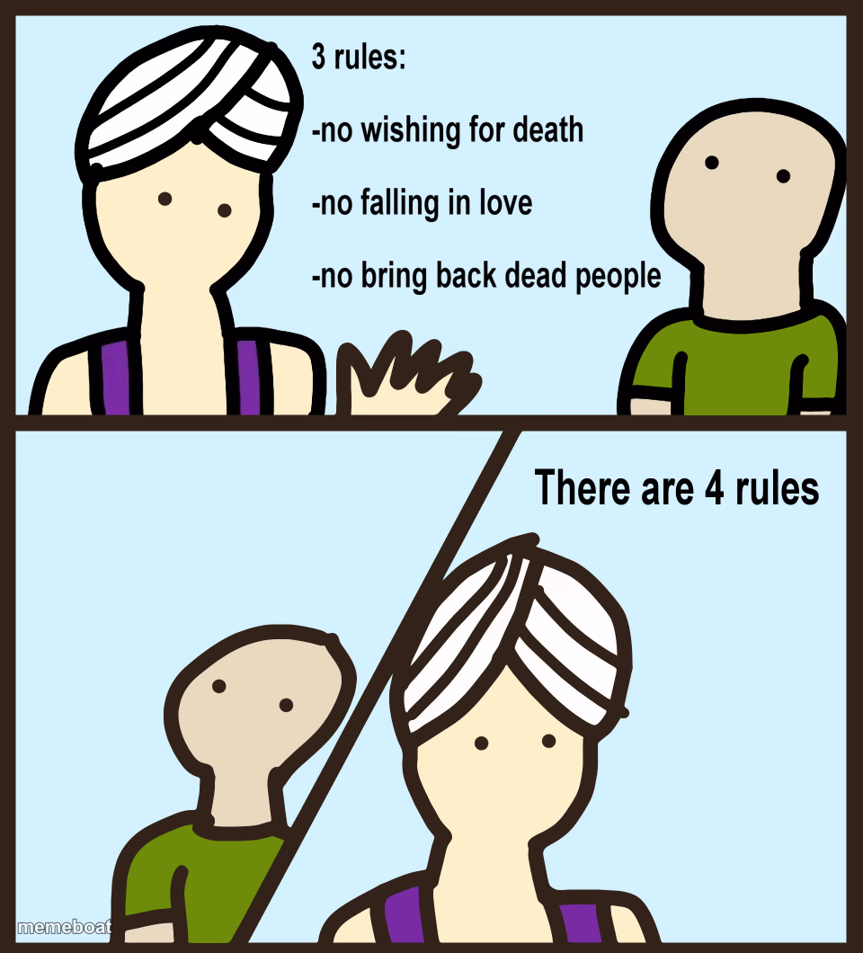There are four rules - meme generator image preview
