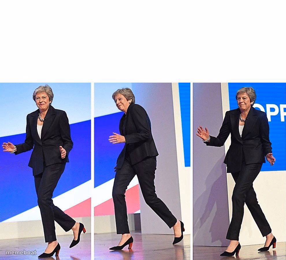 Theresa May Walking - meme generator image preview
