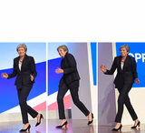 Theresa May Walking
