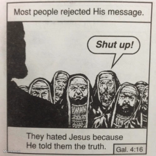 They Hated Jesus Comic - meme generator image preview