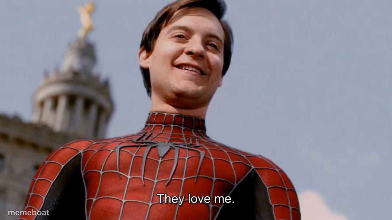 They Love Me - meme generator image preview
