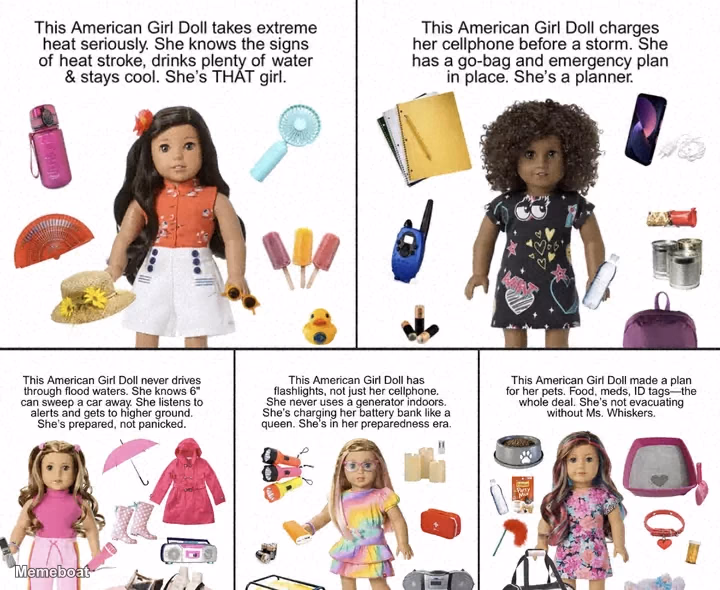 This American Girl Doll - meme generator image preview
