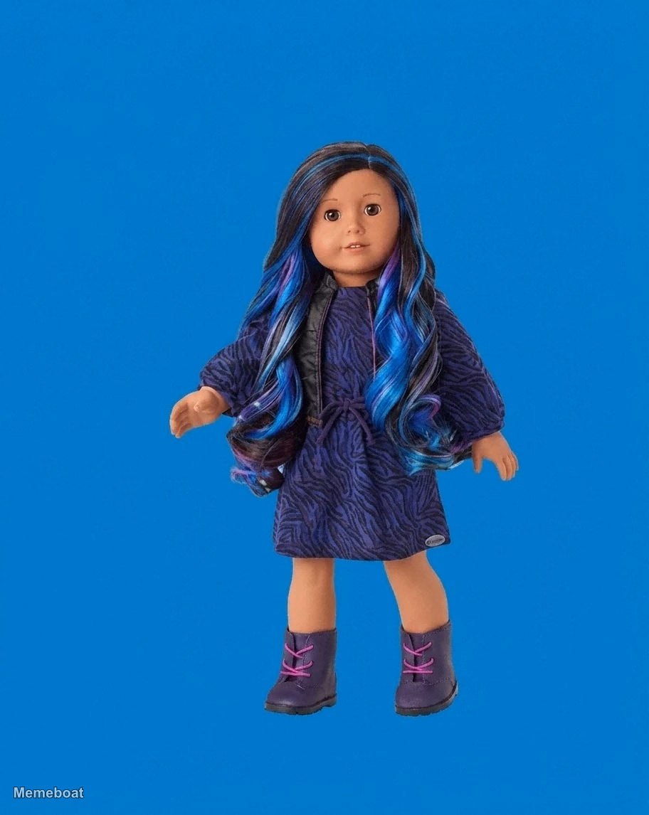 This American Girl doll Blank - meme generator image preview