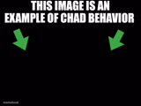This image is an example of chad behavior dark mode