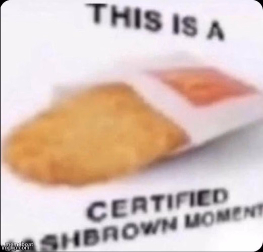 This is a hashbrown moment - meme generator image preview