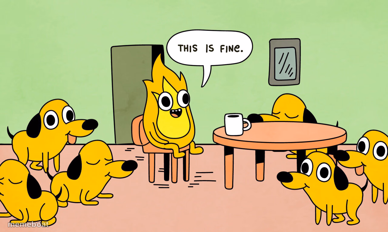 This is Fine but reversed - meme generator image preview