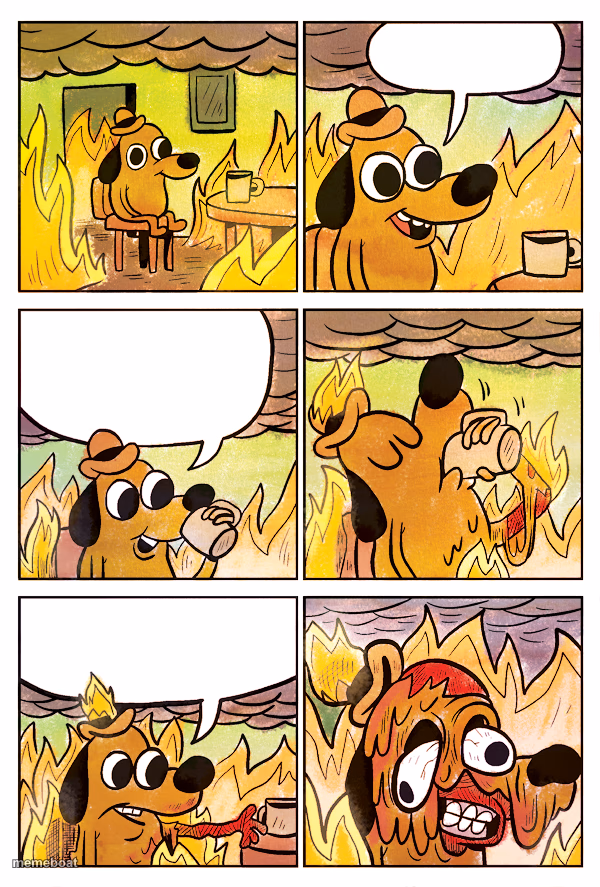 This is Fine Dog - meme generator image preview