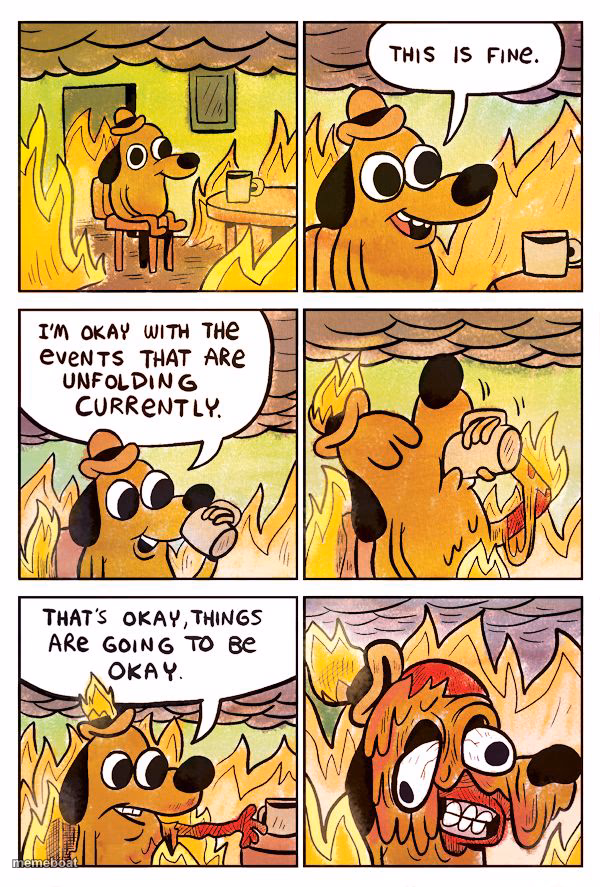This is Fine Dog - meme generator image preview