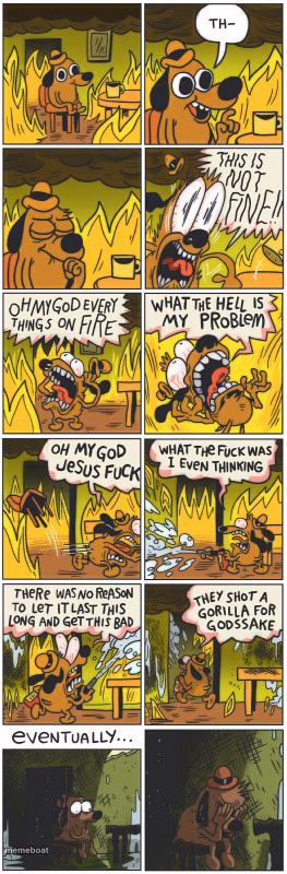 This is not fine - meme generator image preview