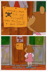 This Sign Cannot Stop Me; I Can't Read