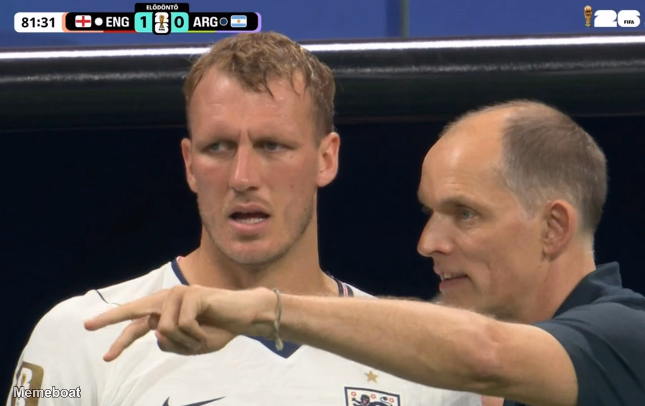 Thomas Tuchel Instructing Dan Burn - meme generator image preview