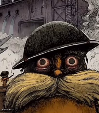 Thousand Yard Stare Lorax - meme generator image preview