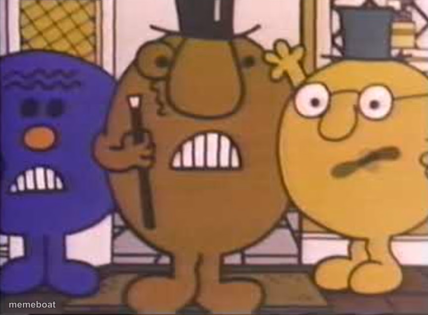 Three Wise Mr. Men - meme generator image preview