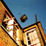 throwing tv out window meme