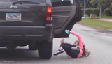 thrown out of car