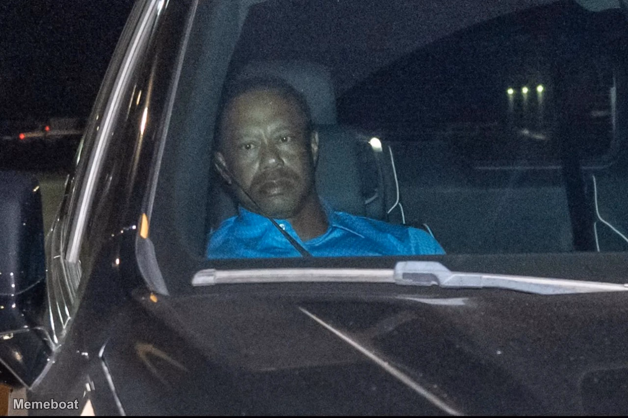 Tiger Woods Leaving Jail - meme generator image preview