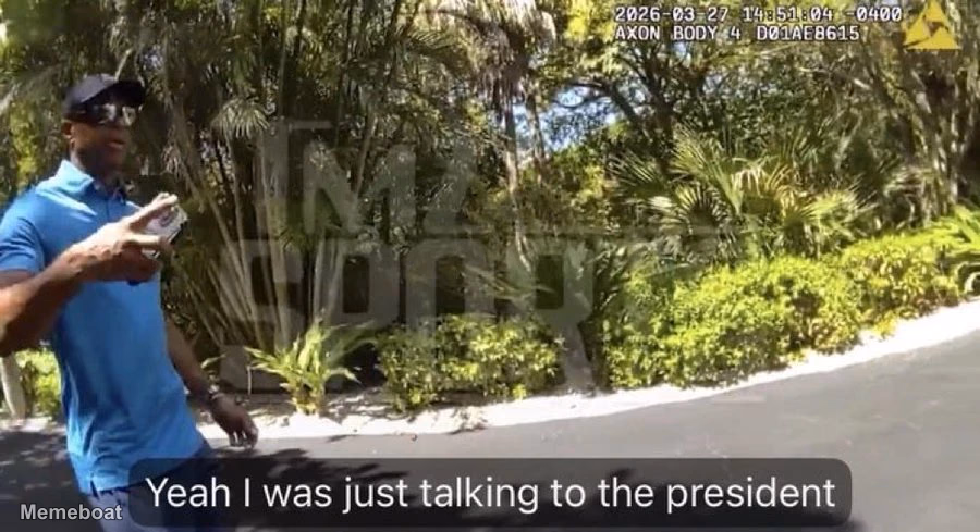 Tiger Woods "Yeah I Was Just Talking to the President" - meme generator image preview
