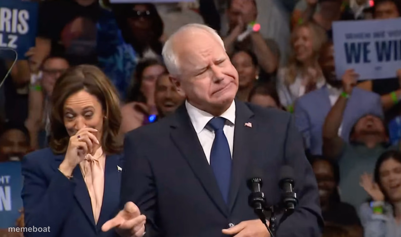 Tim Walz and Kamala Harris - meme generator image preview