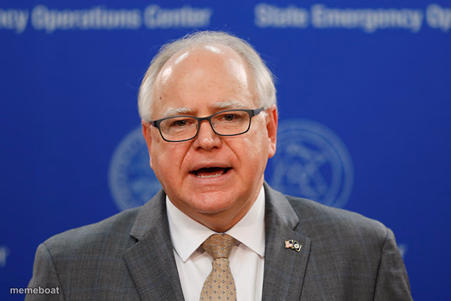 Tim Walz calls things weird - meme generator image preview