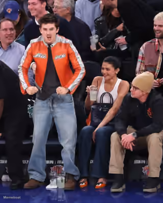 Timothée Chalamet Excited at the Knicks Game