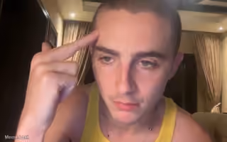 Timothee Chalamet Thinking