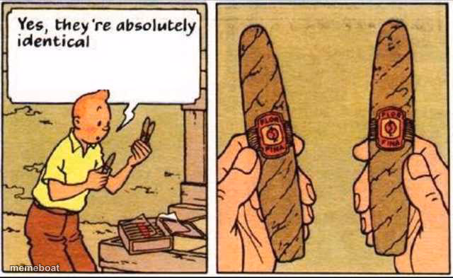 Tintin identical template - meme generator image preview