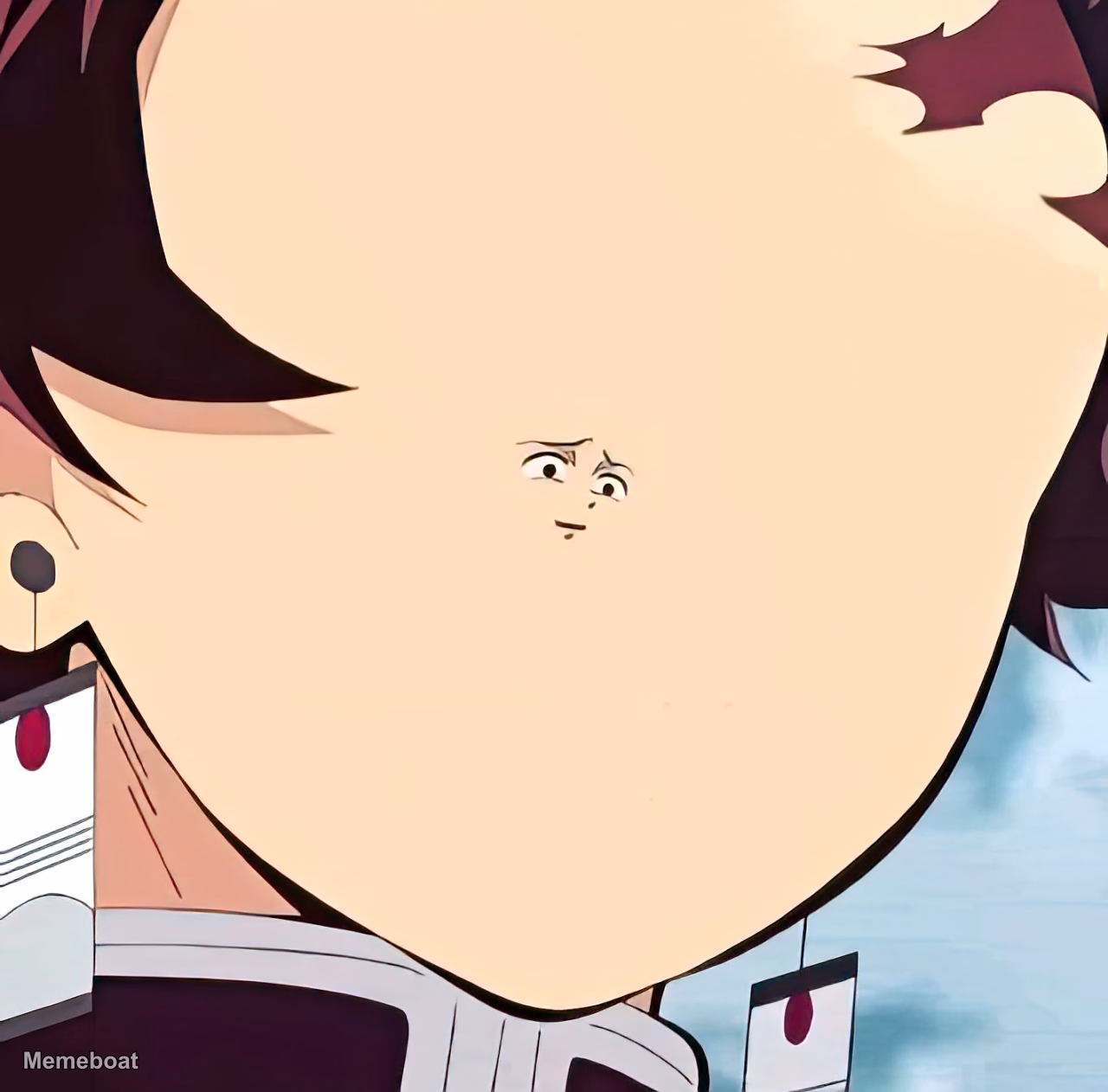 Tiny Face Tanjiro - meme generator image preview