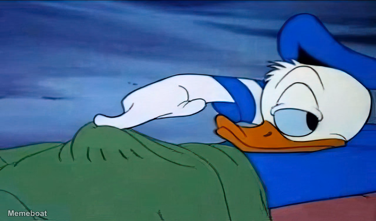 Tired Donald Duck - meme generator image preview
