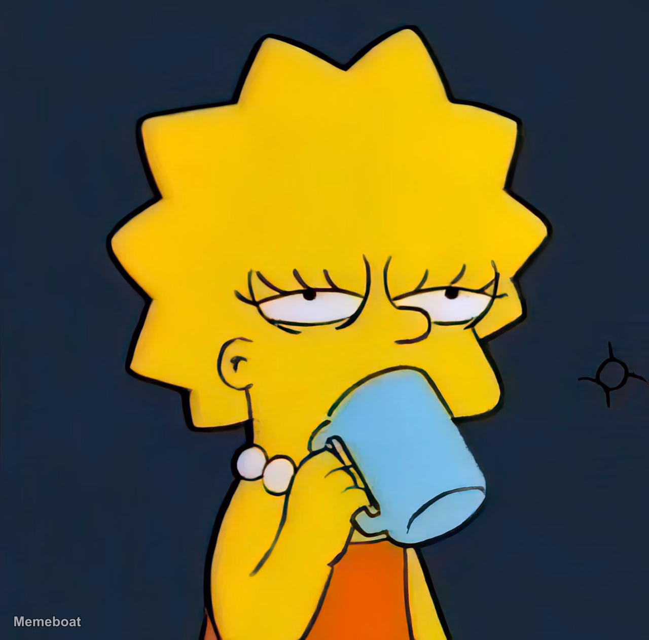 Tired Lisa Simpson - meme generator image preview