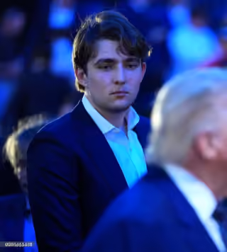 Tired Looking Barron Trump at UFC 250