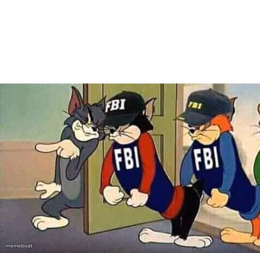 Tom & Jerry & FBI - meme generator image preview