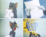 Tom and Jerry custard pie