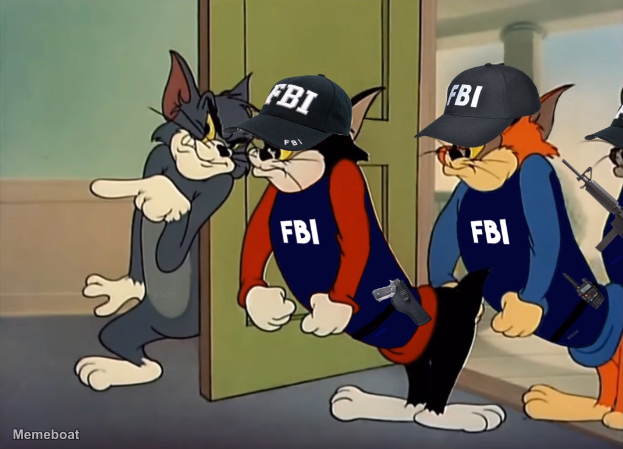 Tom and Jerry FBI Raid - meme generator image preview