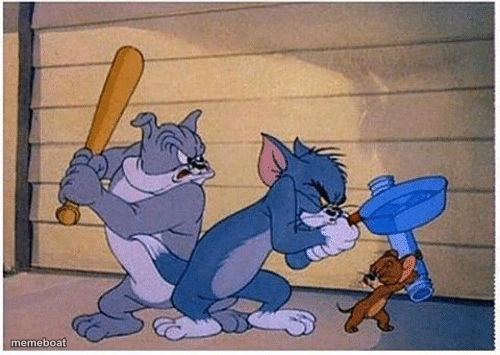 Tom and Jerry Frying Pan - meme generator image preview