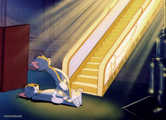 Tom and Jerry Stairway to Heaven - meme generator image preview