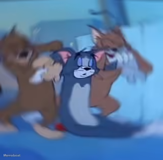 Tom and Jerry Sweating