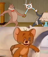 Tom and Jerry swordfight
