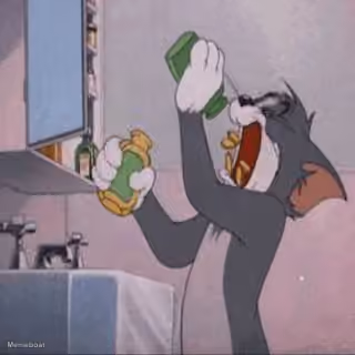 Tom and Jerry "Tom Drowning His Sorrows"