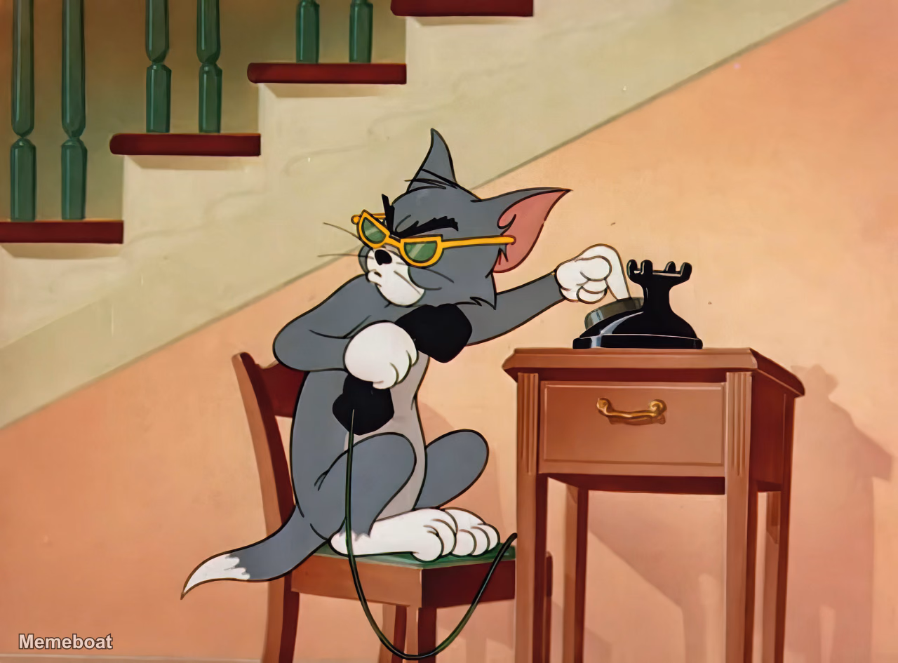 Tom Calling Police - meme generator image preview