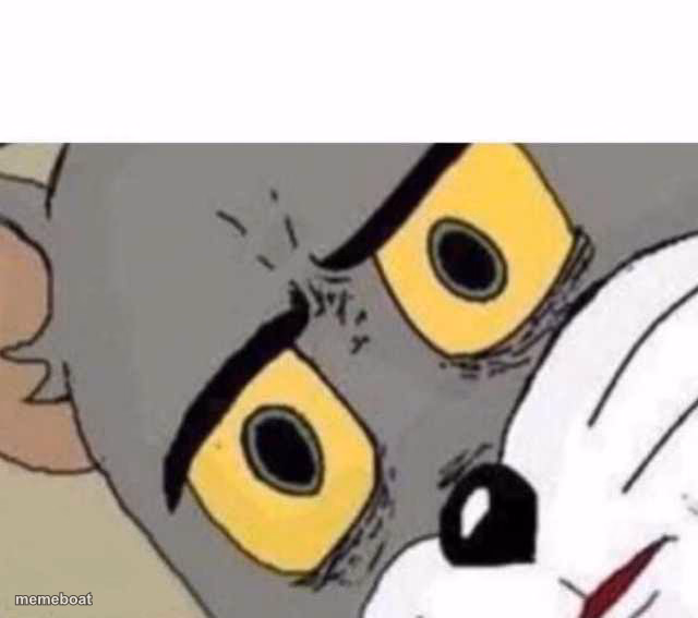 Tom Cat Unsettled Close up - meme generator image preview