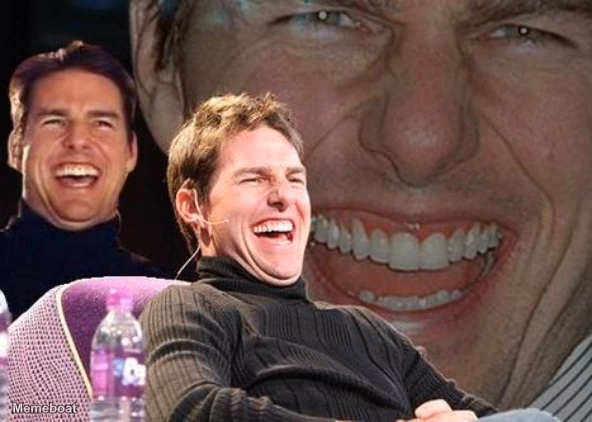 Tom Cruise Laughing - meme generator image preview