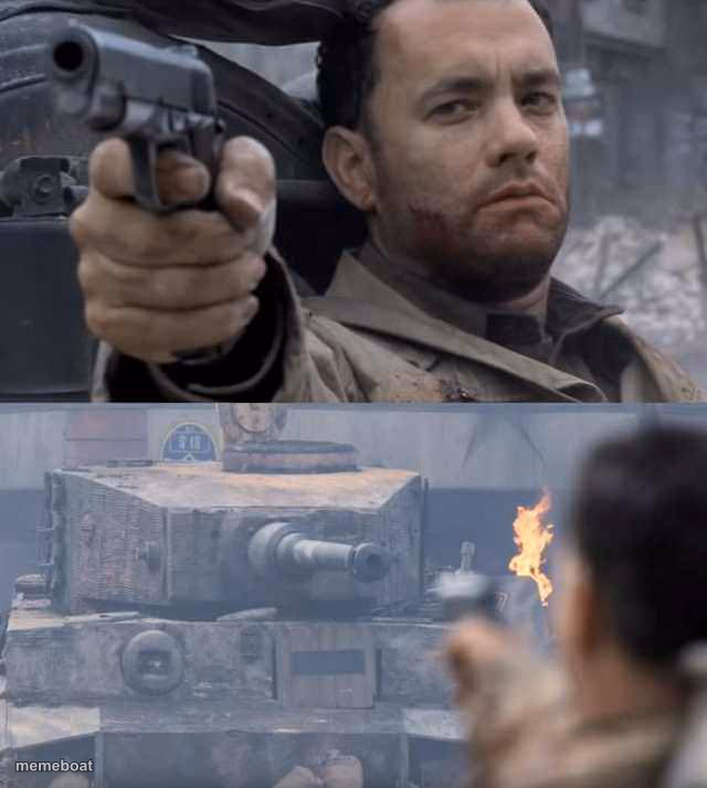 Tom Hanks Tank - meme generator image preview