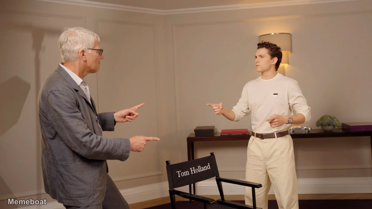 Tom Holland Meets Tom Holland - meme generator image preview