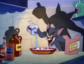 Tom Mixing an Evil Concoction