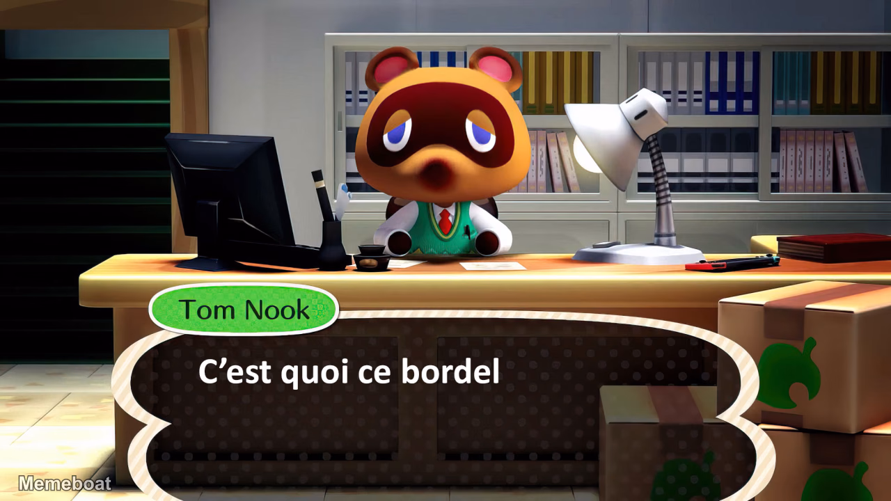 Tom Nook "C'est Quoi Ce Bordel" - meme generator image preview